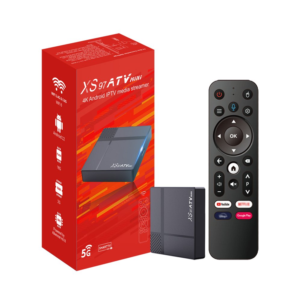 Wholesale XS97 ATV MINI H618 Processor Android 12 4k Set-top Box Quad Core OTT TV Box 2GB 16GB TVBOX