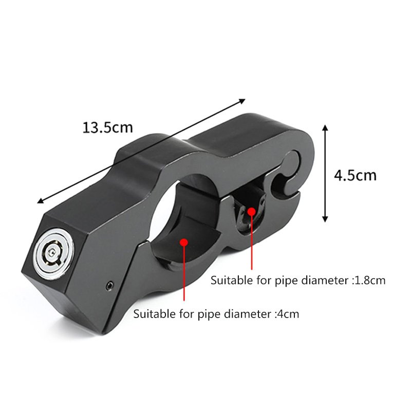 ADT Anti-Theft Lock Motorcycle Handlebar Grip Brake Security Lock for Scooters ATV Motorcycle Handlebar Lock with 2 Key