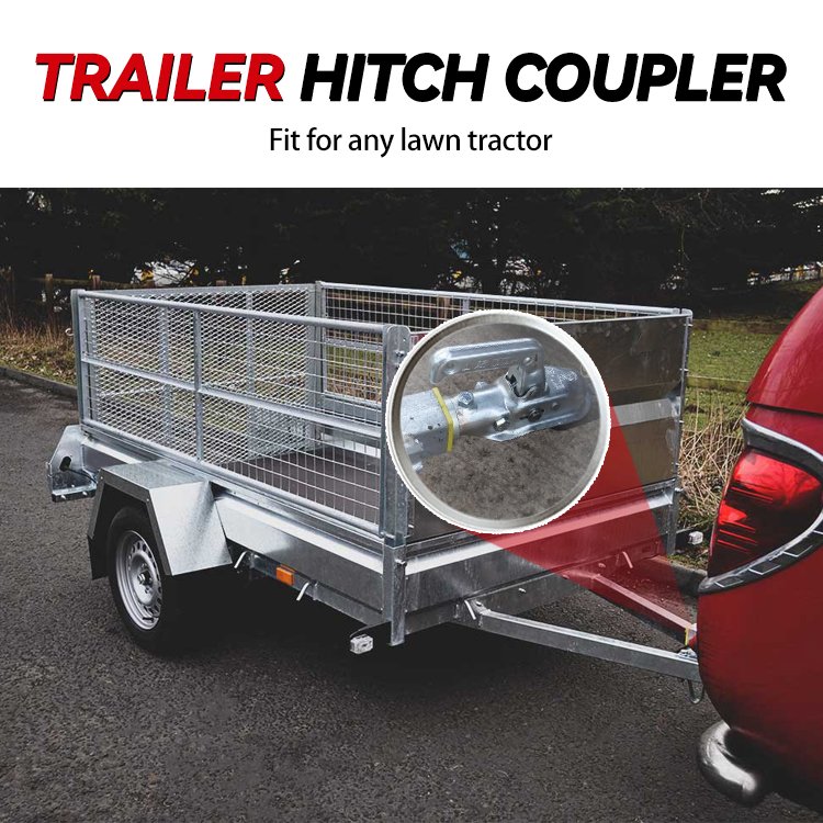 Heavy Duty Steel ATV Dump Trailer Garden Utility Trailer Yard Trailers with Removable Sides for Riding Lawn Mowe