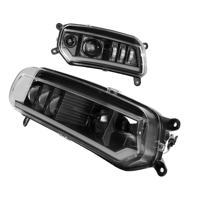 Yongjin for Atv Brp LED Replacement Headlight Assembly with DRL & Turn Signal Integration for Can Am Spyder (Set of 2)