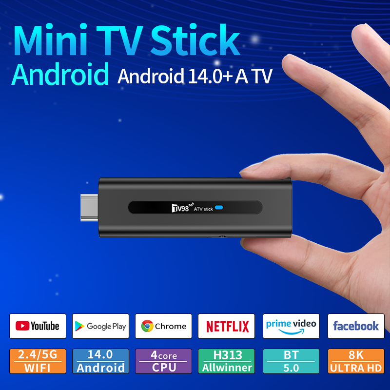 Hot Selling Haoyu TV98 ATV Stick Tv Fire Stick 4k iptv M3u Ultra Hd Firestick Media Player Android Tv Stick