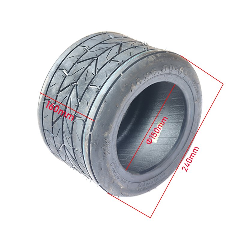 6Inch City Road off Road Widened Vacuum Tyres for Motorcycle Tubeless Tire 10*6.00-6 Scooter Motor Special Tyre
