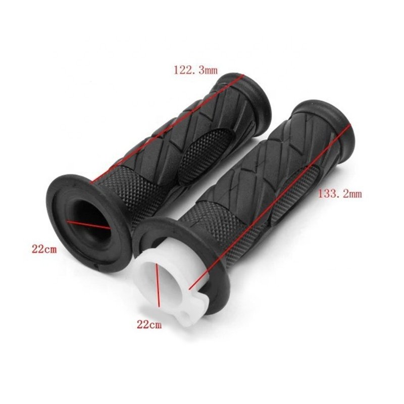 Universal 7/8" 22mm Motorcycle Handle Grip Non Slip Rubber Throttle Grip for ATV GY6 Scooter