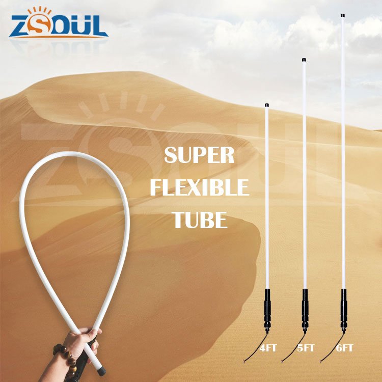 3ft 4ft 5ft Feet Milky White Tube RGB Led Whip Flag Light With Remote Control for Sand Dune Buggy/ATV/UTV/CanAm