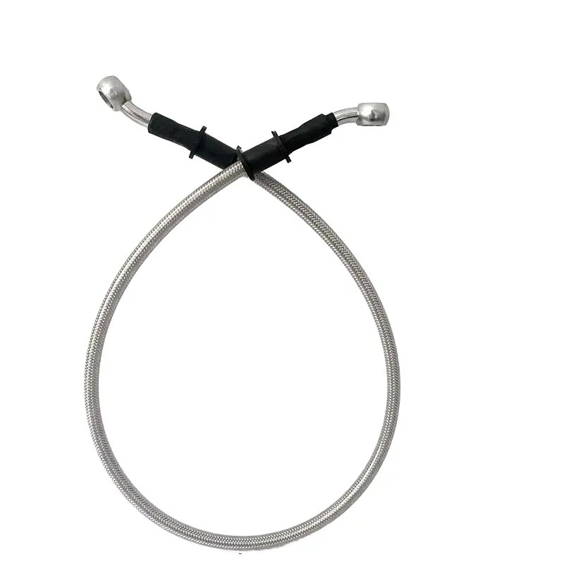 -3AN 1/8 Motorcycle Various Customized Length Universal Stainless Steel Braided Hydraulic Brake Line Hose for Different Models