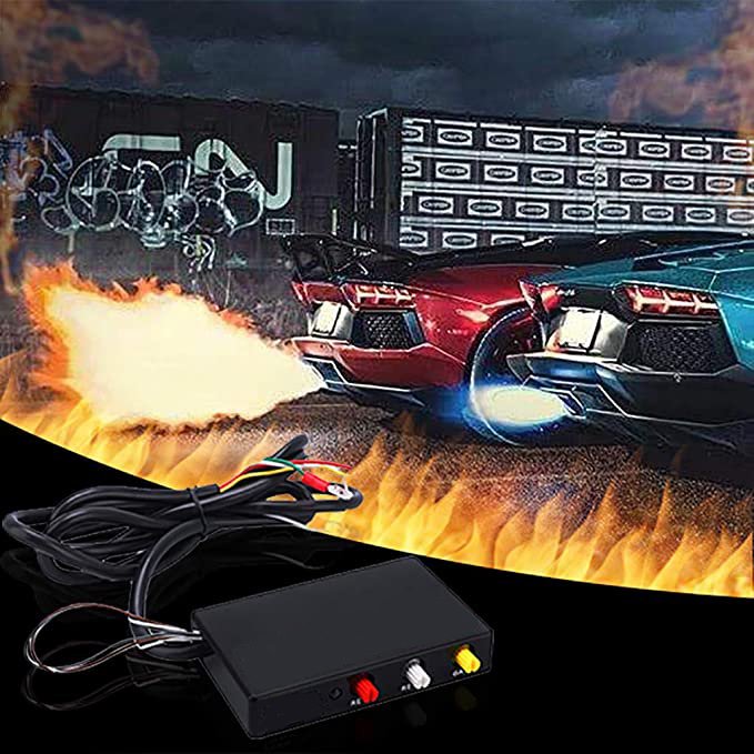Universal Motors ATVs Fire Burner Afterburner Car Single Flamethrower Aircraft Aluminum Power Builder Exhaust Flame Thrower Kit