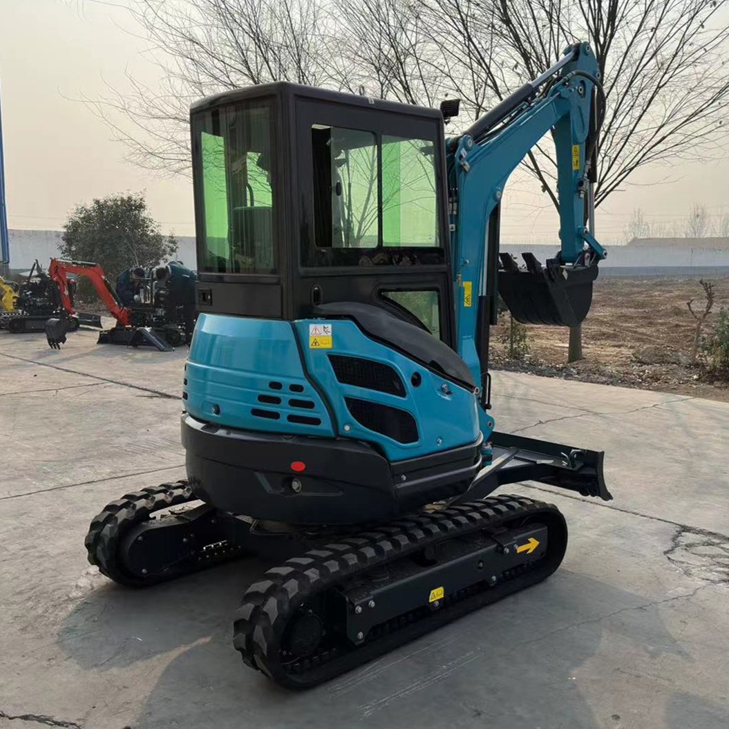 Free Shipping New Farm Home Multi-Functional 3.5 Ton Diesel Crawler Mini Small Excavator With Accessories