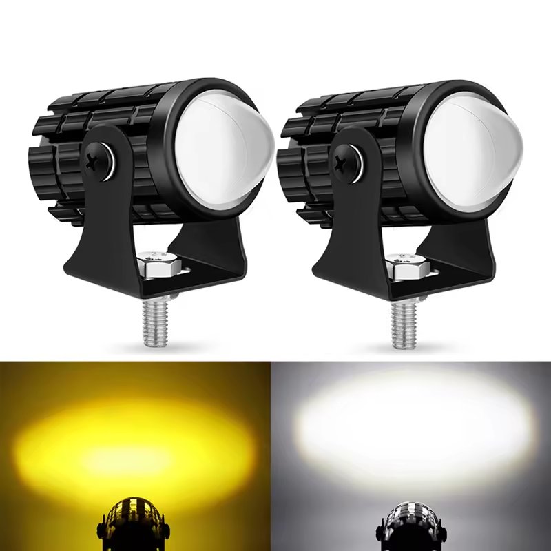 Espumoso 2.6 Inch Motorcycle Led Headlight Offroad Vehicle Led Work Lights Spotlight Flash ATV Car Projector