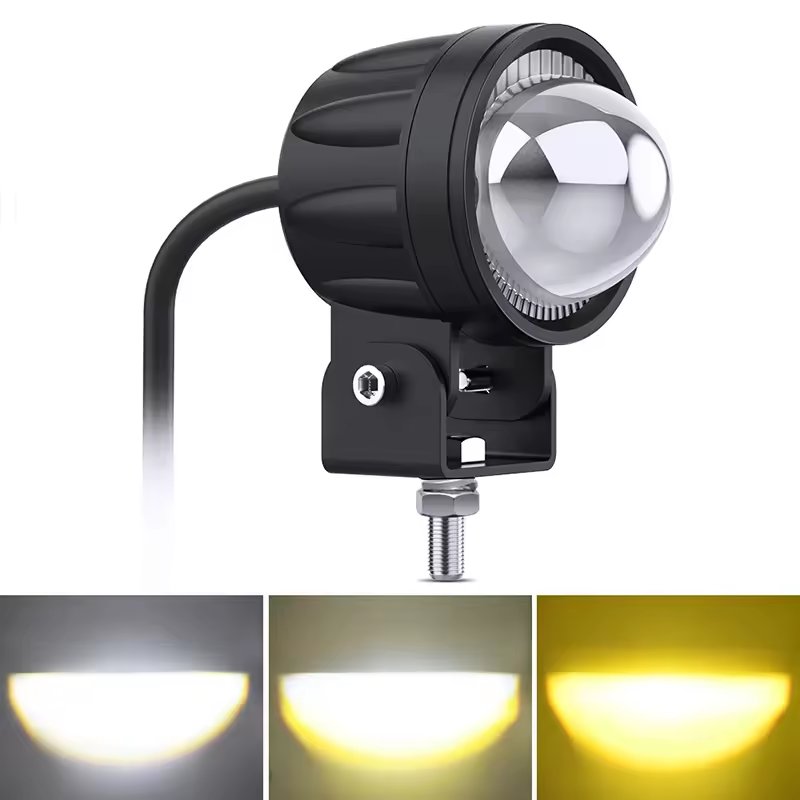 Espumoso 2.6 Inch Motorcycle Led Headlight Offroad Vehicle Led Work Lights Spotlight Flash ATV Car Projector