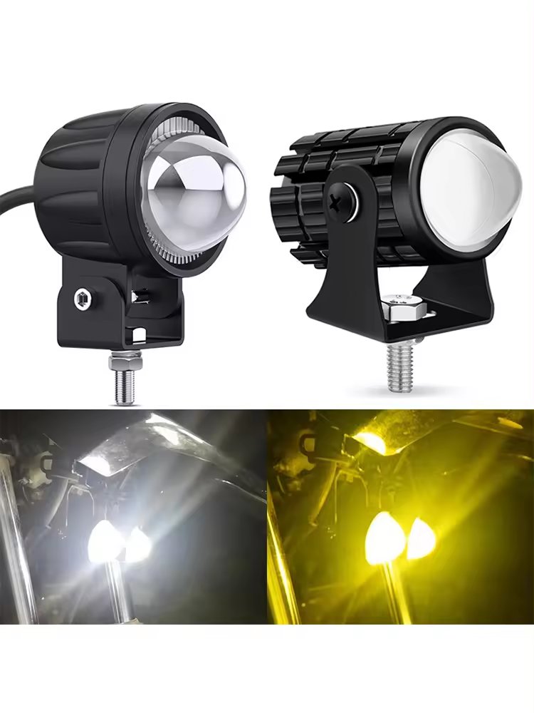 Espumoso 2.6 Inch Motorcycle Led Headlight Offroad Vehicle Led Work Lights Spotlight Flash ATV Car Projector