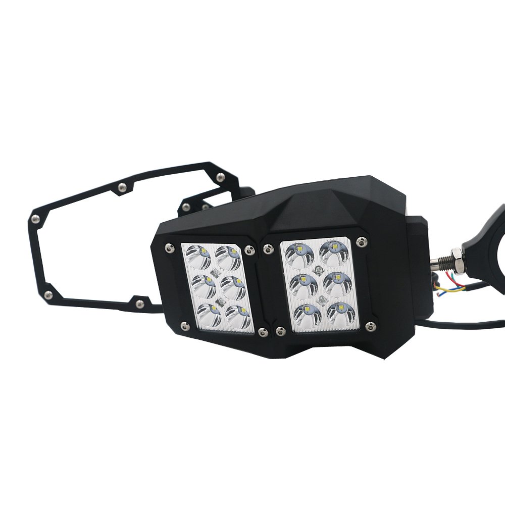 Atv/Utv Mirror Led Atv Rear View Mirror Utv Mirror for Polaris RZR Can Am Maverick X3