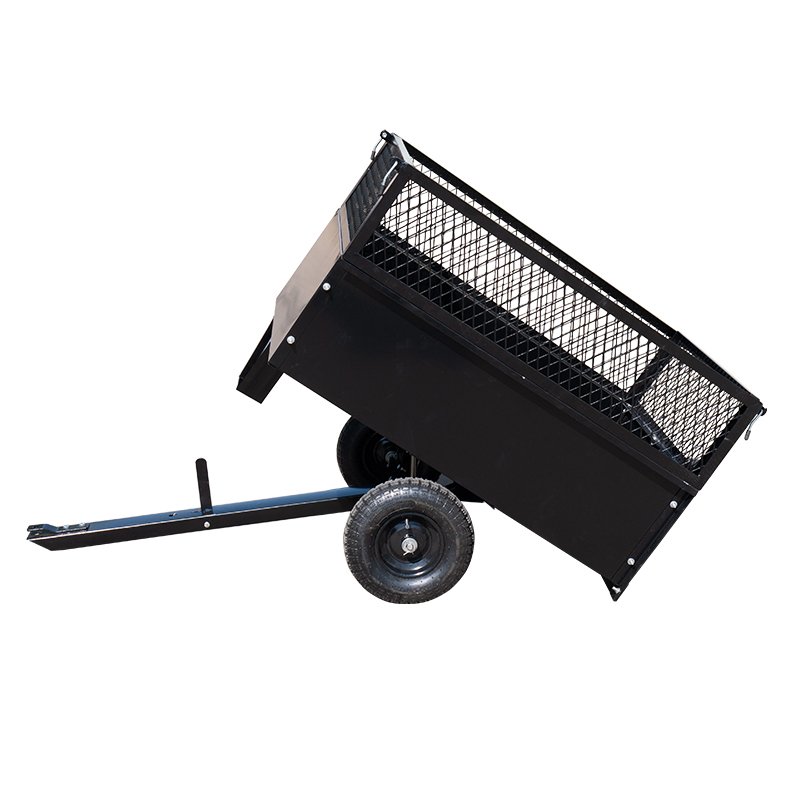 Utility Garden Towed Atv Dump Trailer Cart Yard Trolley Tractor Wagon Atv Wheelbarrow Trailer