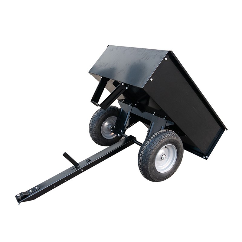Utility Garden Towed Atv Dump Trailer Cart Yard Trolley Tractor Wagon Atv Wheelbarrow Trailer