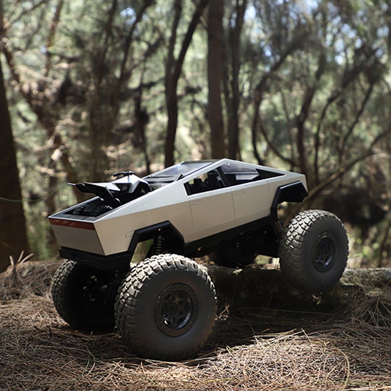 2025 RC 1:8 Remote Control Car Model Four-wheel Drive High-speed Off-road Cyberpickup with ATV Alloy Boy Bigfoot Racing RC Toys