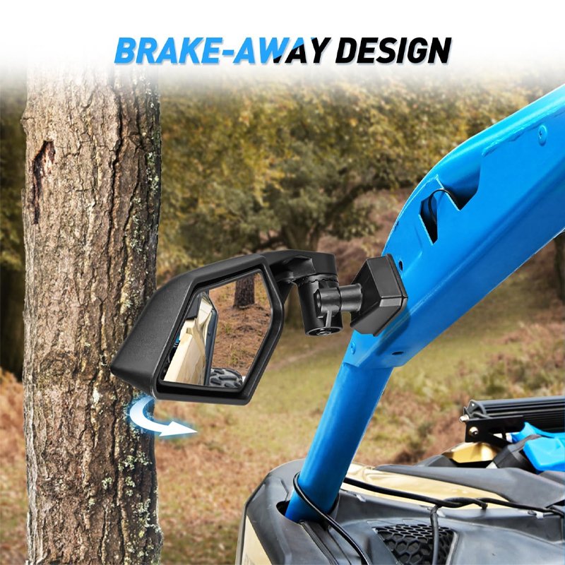 Adjustable Rearview Mirror Universal ATV Rearview Mirror Accessories Side View Mirror for Can Am Maverick X3 Suzuk