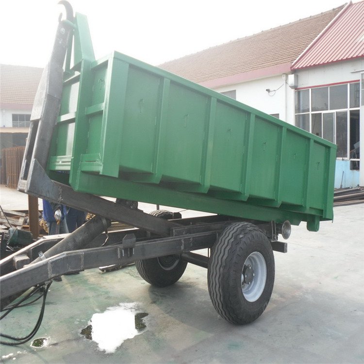 Small ATV Farm Hydraulic 6 Ton Hook Lift Tipper Dump Trailer / Container Carrier Lifter for Tractor
