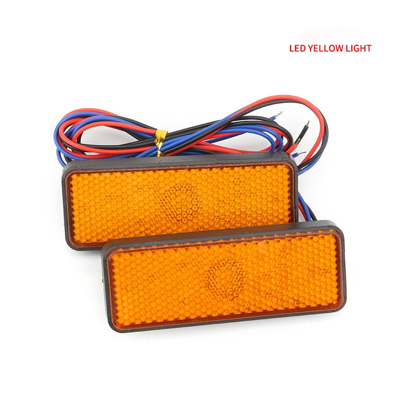 ATV License Plate Lamp Rear Position Light Rear Reflector LED Tail Lamp for Motorcycles Motorbikes