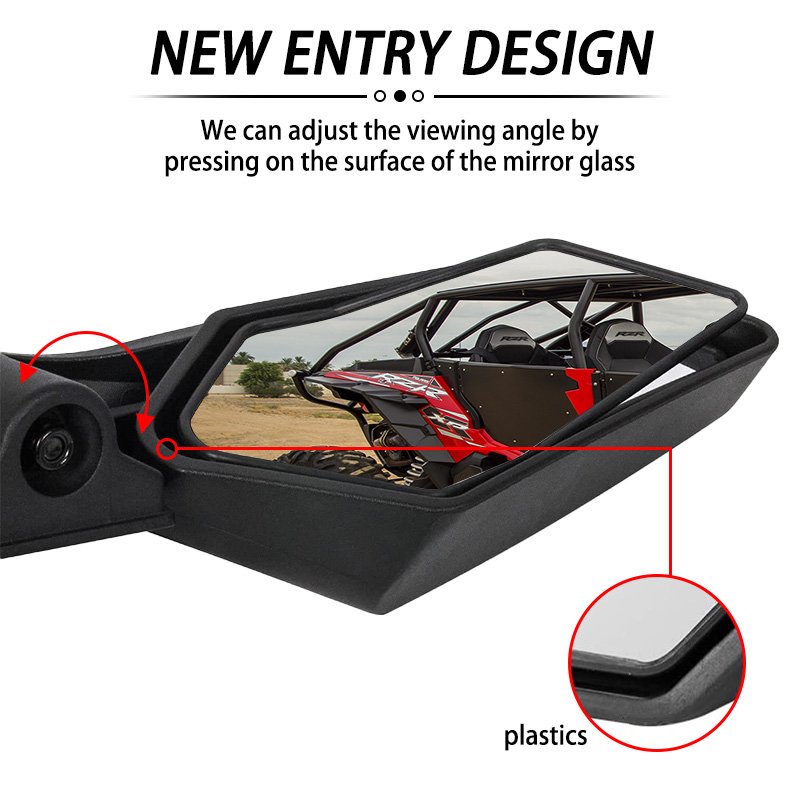 Adjustable Side View Mirror Racing Set Maverick X3 Side Rear View Mirror for Can Am Maverick X3 Suzuki 715002898