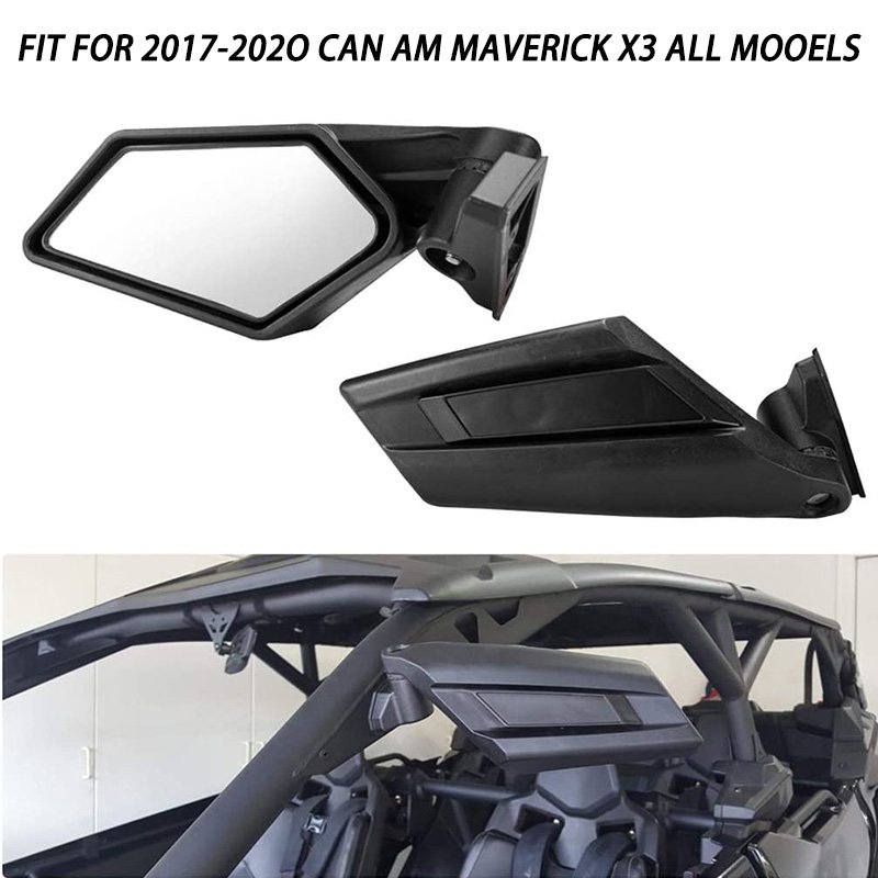 Adjustable Side View Mirror Racing Set Maverick X3 Side Rear View Mirror for Can Am Maverick X3 Suzuki 715002898
