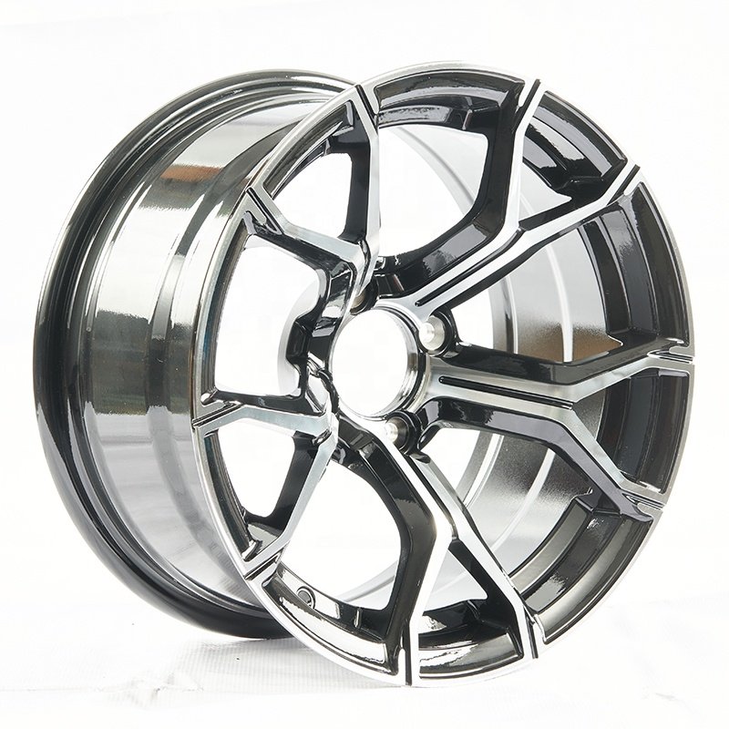 New Style Model 14"x7" Alloy Wheel Rims 14inch Black Powder Coated Hubs for ATV /UTV /GO KARTS/GOLF CARTS 23x10.5-14 Tire