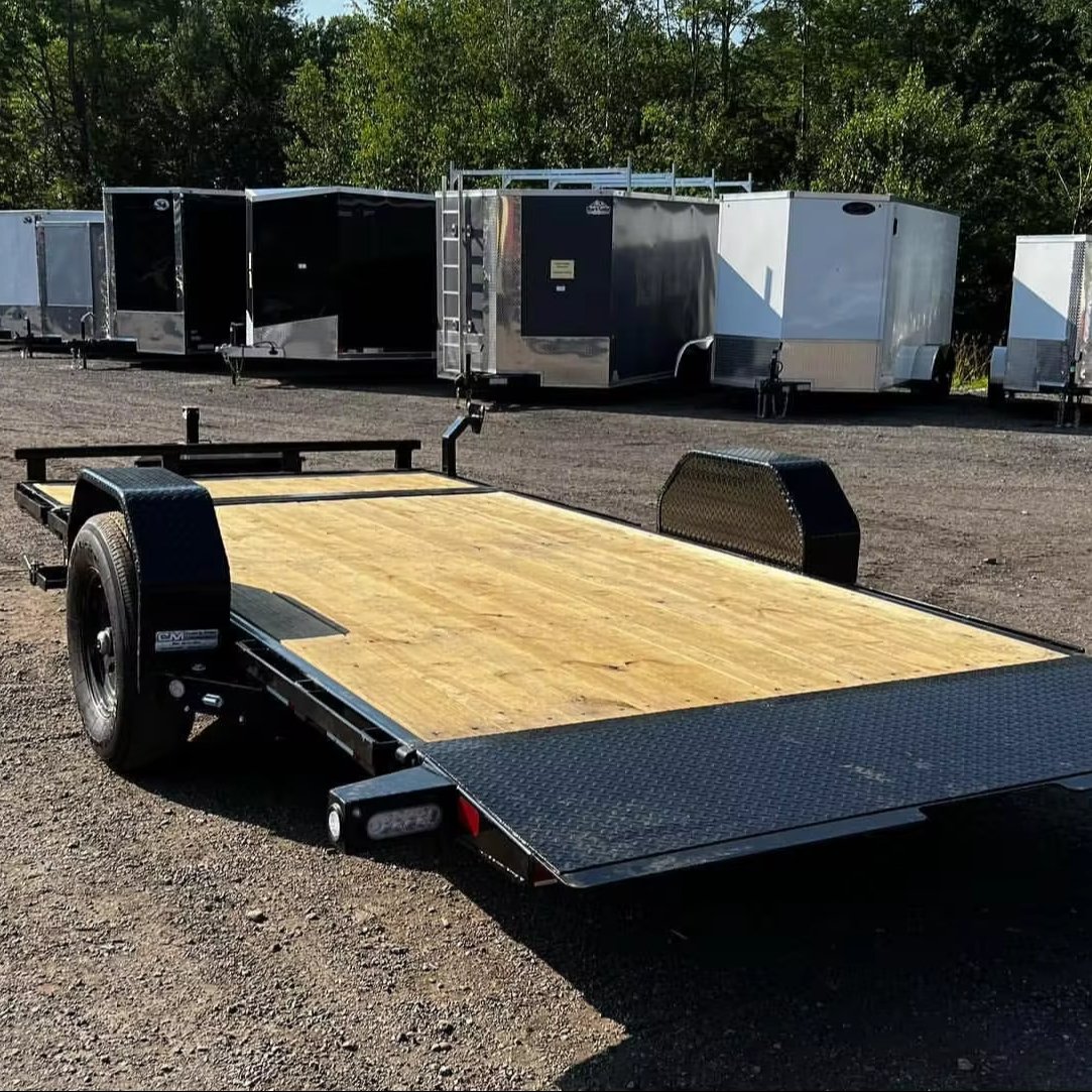 Small Atv Tow Behind Trailer Telescopic Climbing Trailer Hot Dip Galvanized Agricultural Trailer