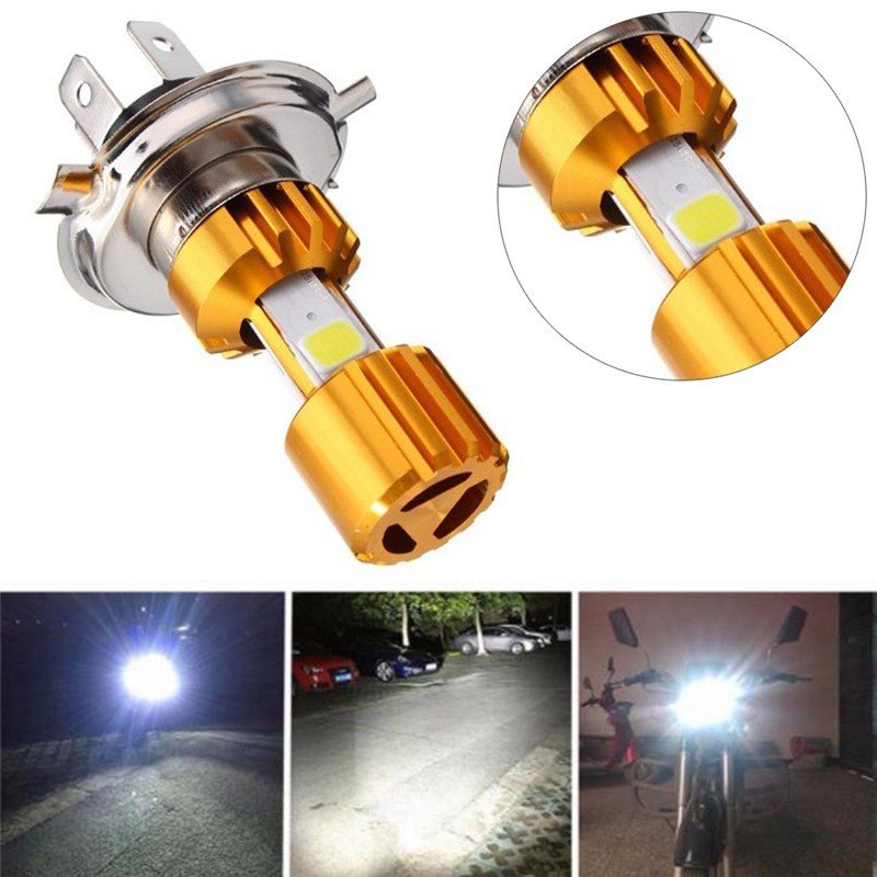 BA20D LED Motorcycle Headlight H6 Moto Bulbs for Motorbike Scooter ATV 6000K COB Headlamp Fog Lights Waterproof 12-85V