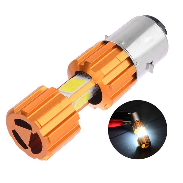 BA20D LED Motorcycle Headlight H6 Moto Bulbs for Motorbike Scooter ATV 6000K COB Headlamp Fog Lights Waterproof 12-85V