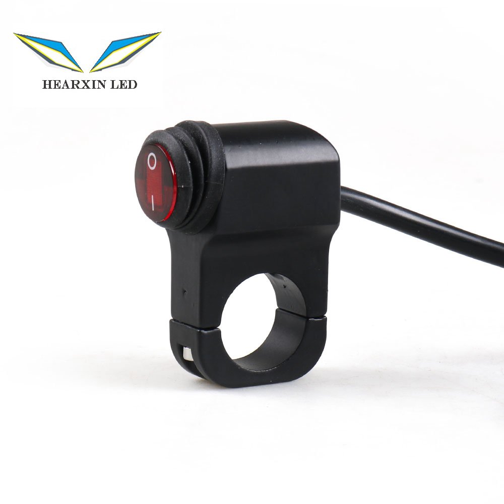 Motorcycle Aluminum Alloy Handlebar Headlight ON/OFF Button Light Switch Motor Accessory Without Pilot Lamp