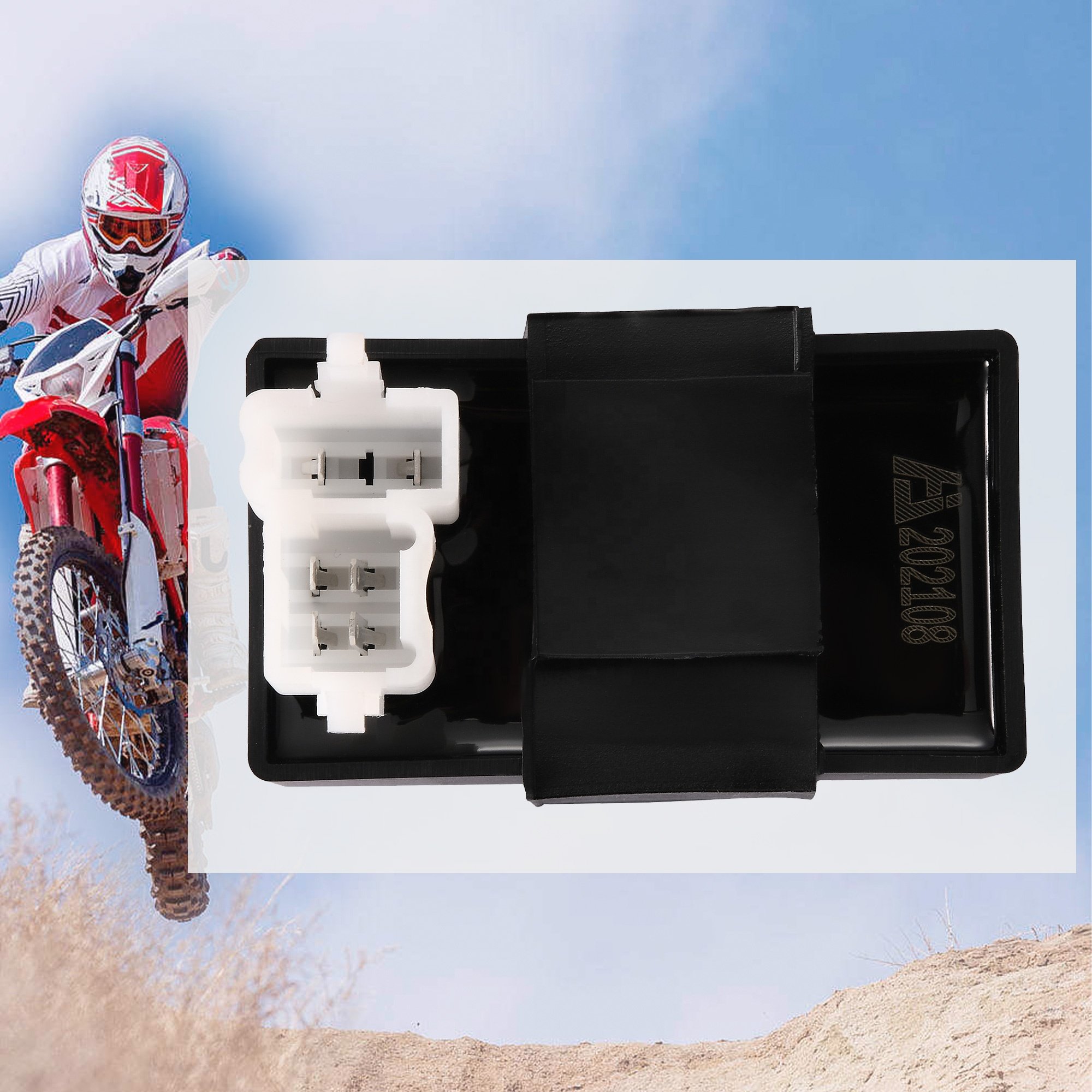 GOOFIT Motorcycle 6-pin AC CDI Box Replacement for CG 125cc 150cc 200cc 250cc Vertical Engine ATV Dirt Bike Go Kart