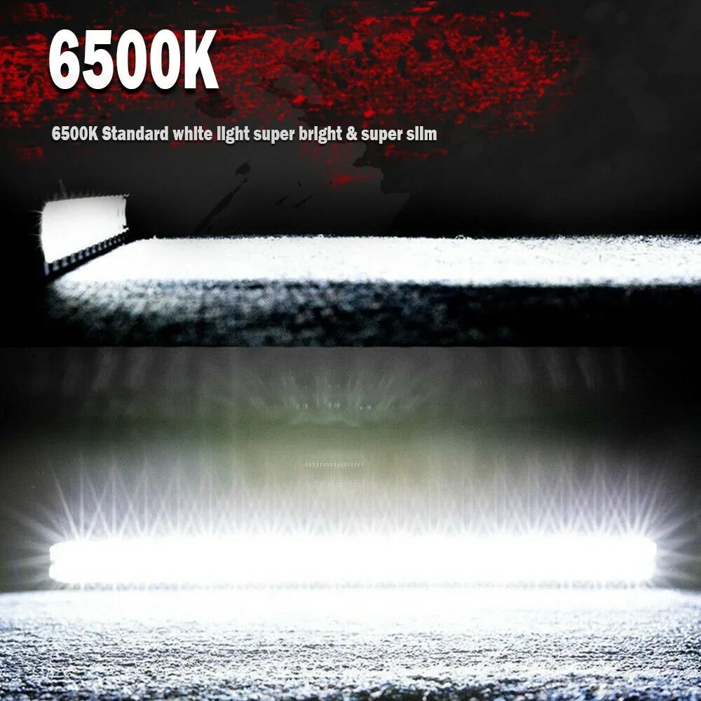 8 14 20 26 32 42 52 Inch 6D Ultra Slim Car LED Work Light Bar Driving Fog Lamp for Off Road 4x4 Motorcycle Truck SUV ATV Tractor
