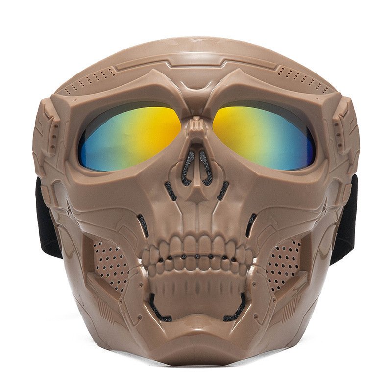 Motorcycle Helmet Riding Goggles Glasses Skull Face Mask Helmet Dirt Bike ATV Goggles Riding Goggles Face Mask