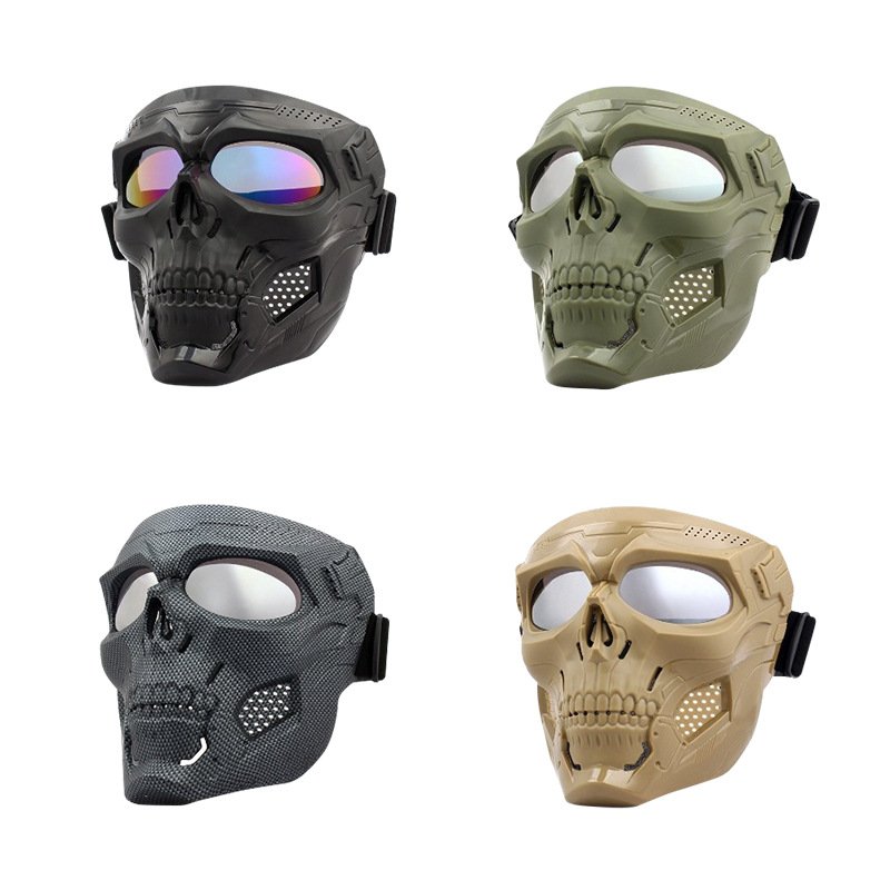 Motorcycle Helmet Riding Goggles Glasses Skull Face Mask Helmet Dirt Bike ATV Goggles Riding Goggles Face Mask
