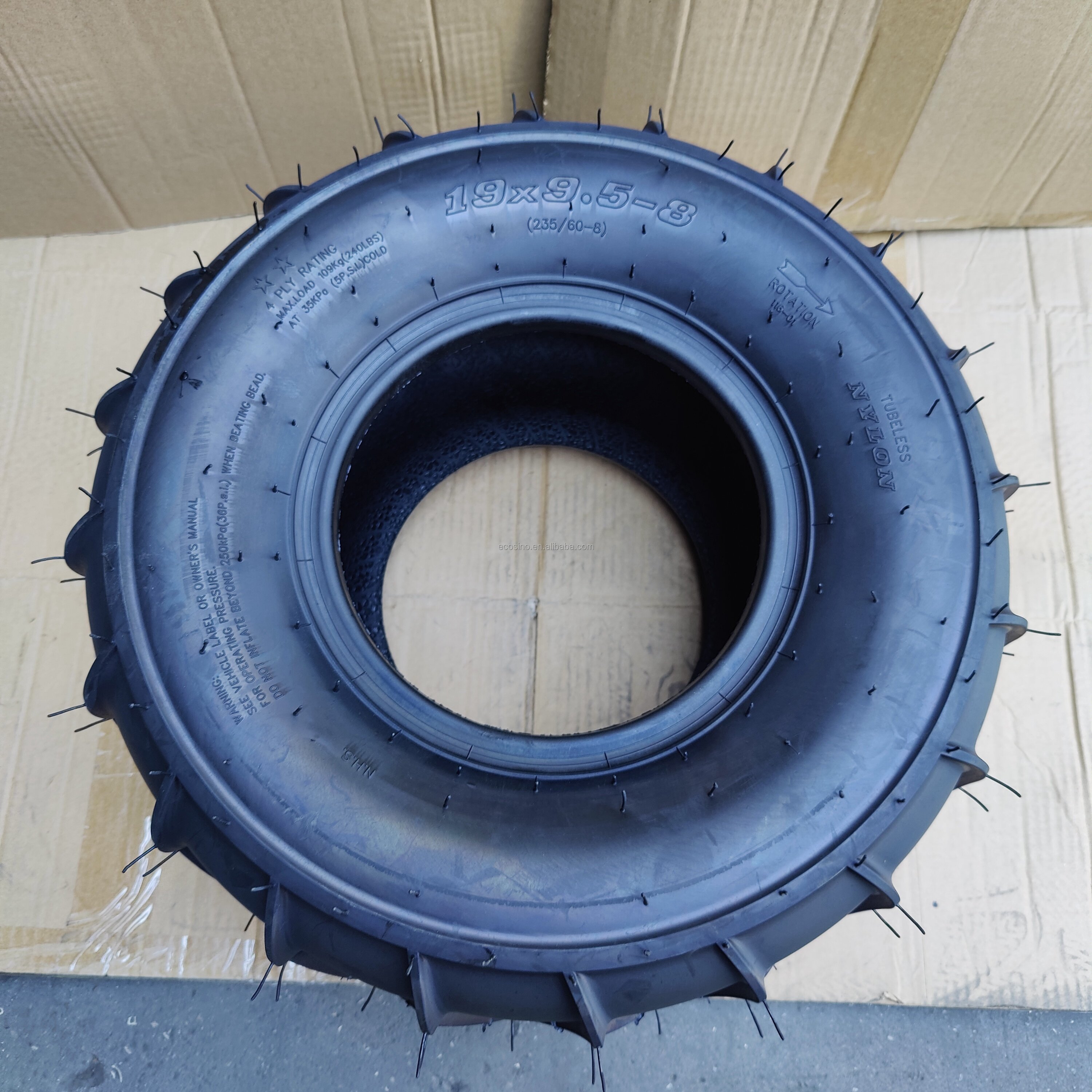 ATV Wheels and Tires Manufactural 19x9.5 8 Tubeless 235 60 8 ATV Tire High Performance Tires Off Road Wheels