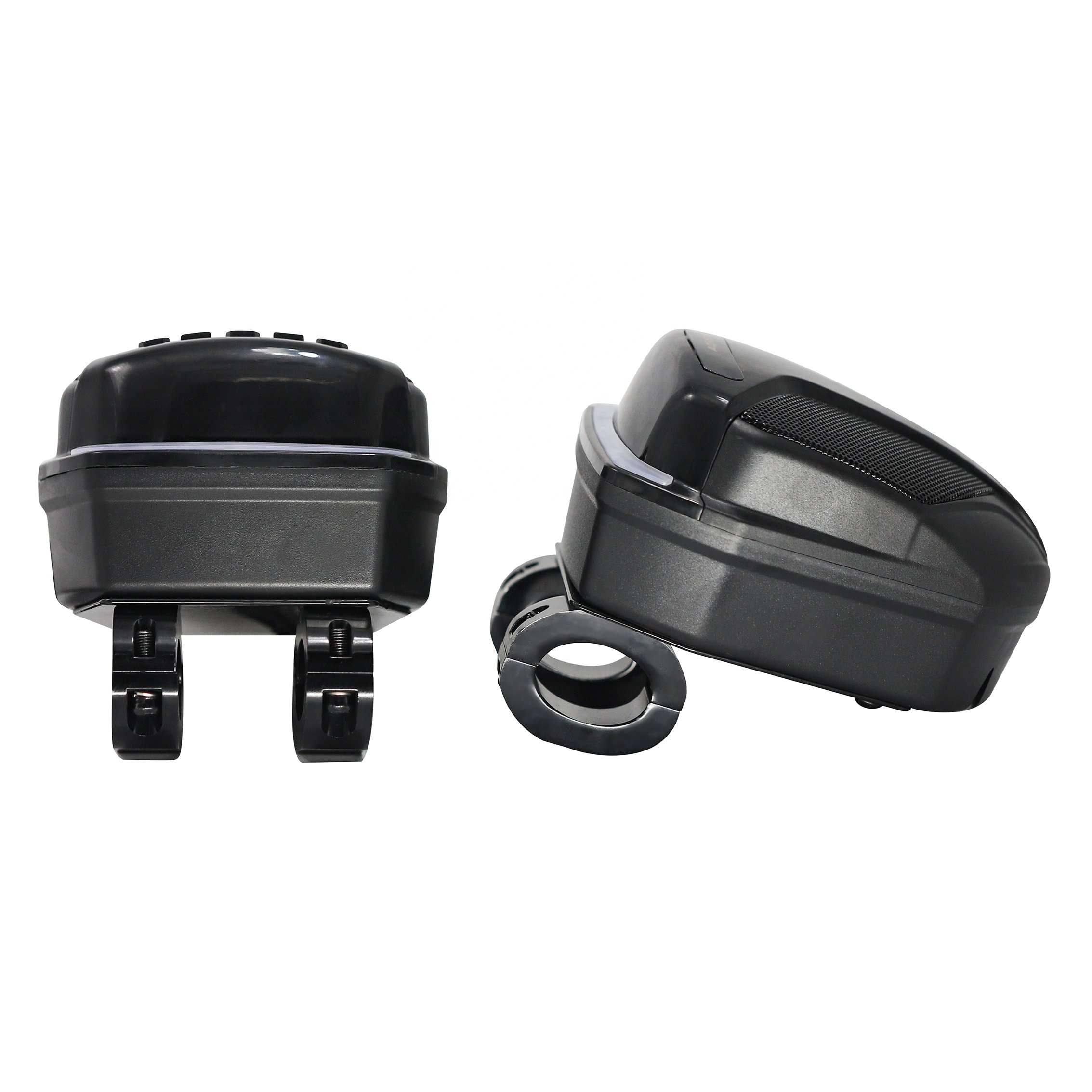 Factory High Quality 4inch Large Power ATV/UTV Audio Speakers IP4 Waterproof Motorcycle Stereo FM BT Mp3 Player Steering System