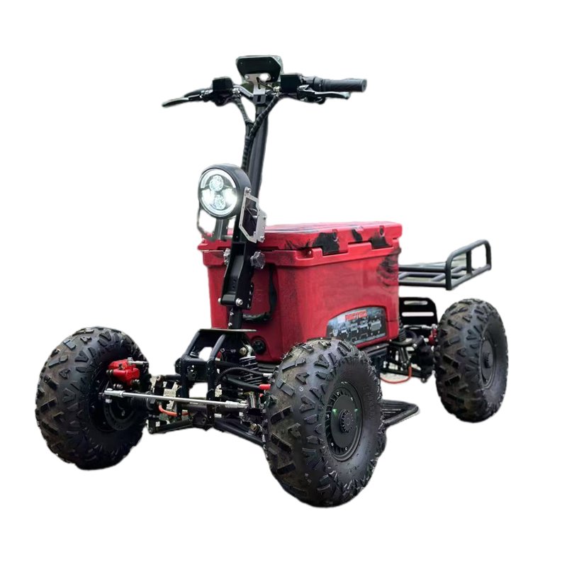 New Design 60V 1500W Brushless Electric Scooter Off-Road ATV UTV Go Kart with 16inch Riding Cooler Tire