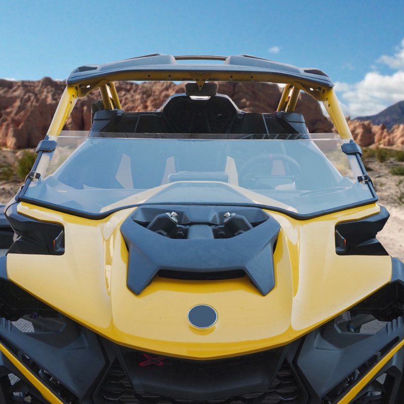 Yongjin ATV/UTV Parts & Accessories clear Front Half Windshield for Can Am Maverick R 2024year