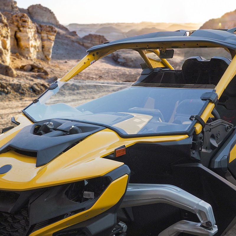 Yongjin ATV/UTV Parts & Accessories clear Front Half Windshield for Can Am Maverick R 2024year