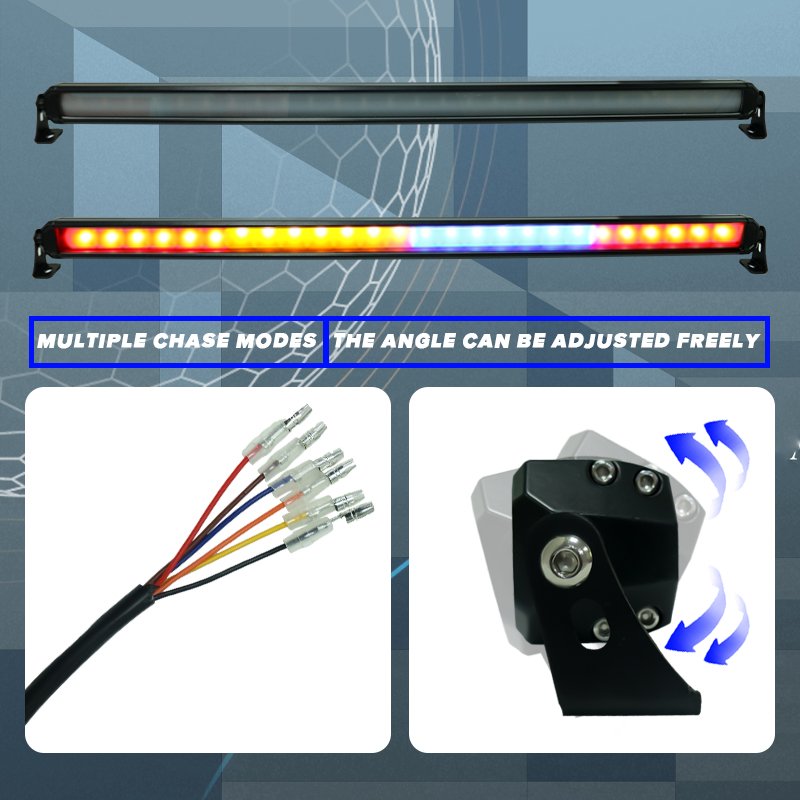 Chase LED bar RGB Universal Strobe Light 4x4 Off Road for ATV SUV Jeep Driving Led Running Light bar