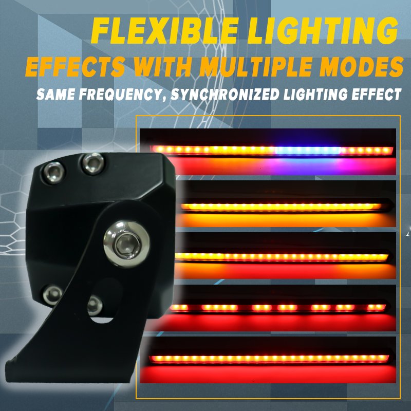 Chase LED bar RGB Universal Strobe Light 4x4 Off Road for ATV SUV Jeep Driving Led Running Light bar