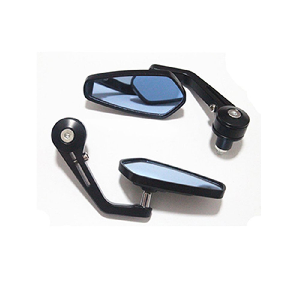 2x 7/8" 20mm Motorcycle Rear View Mirrors Anti-Glare HD Motorbike Handlebar End Side Mirror for Scooters ATV Bike Motorcycles
