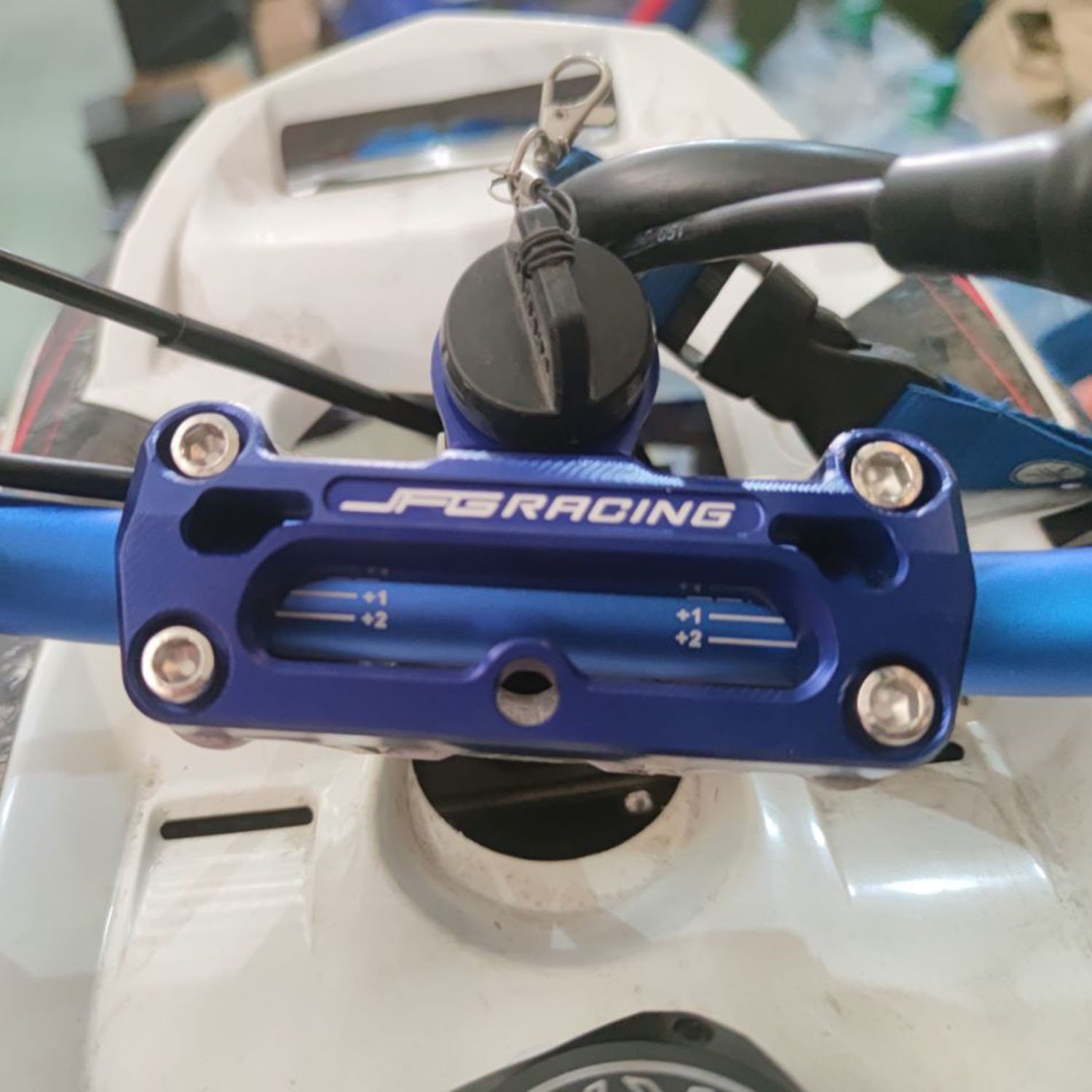 JFG CNC Parts Mountain Bike ATV Modification Accessories Upper Triple Clamp for 700 Raptor Yamaha