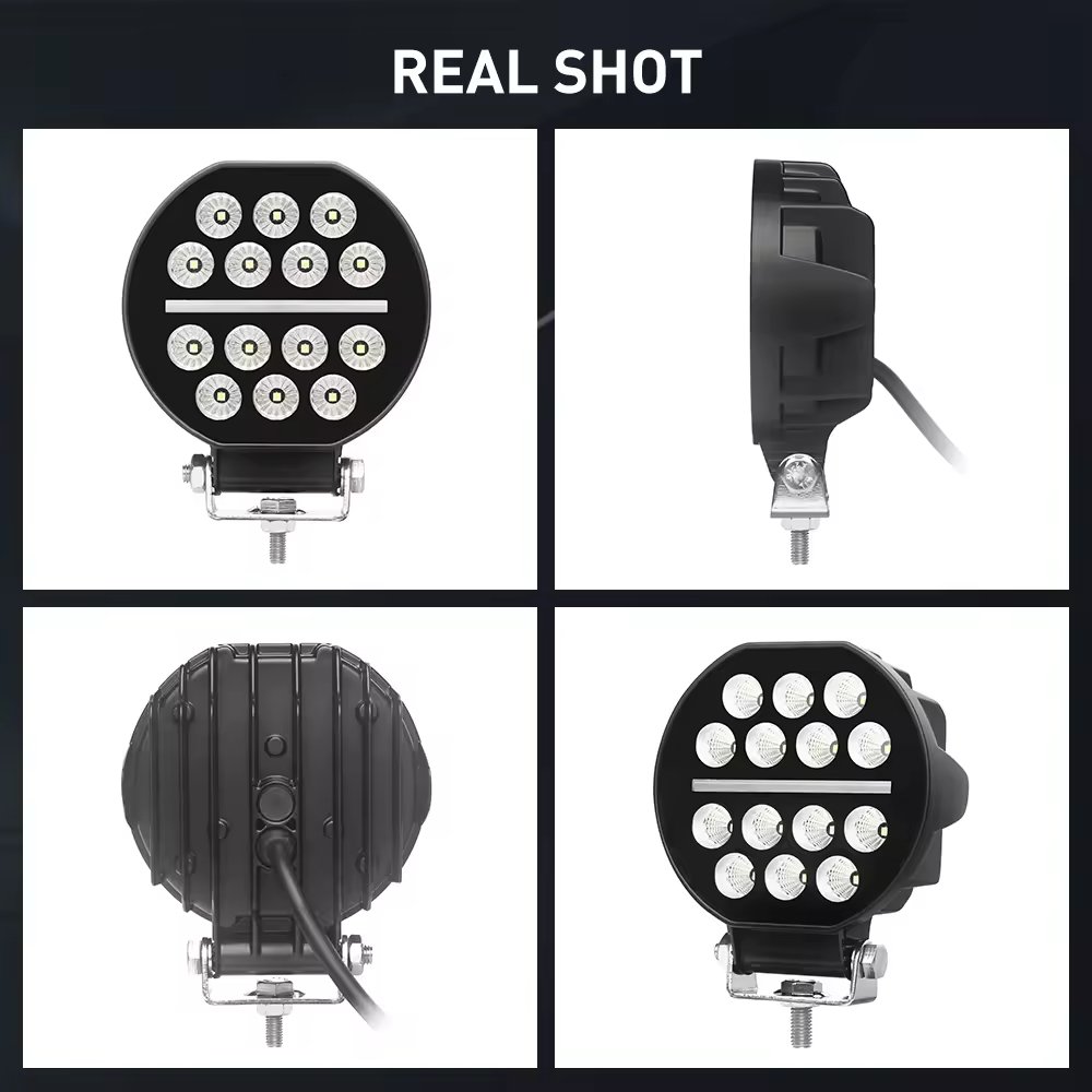 5 Inch Round Led Work Driving Light With DRL Position Spotlight 42W 14LED 4x4 Off-road Truck Tractor Suv Led Work Light 12V 24V