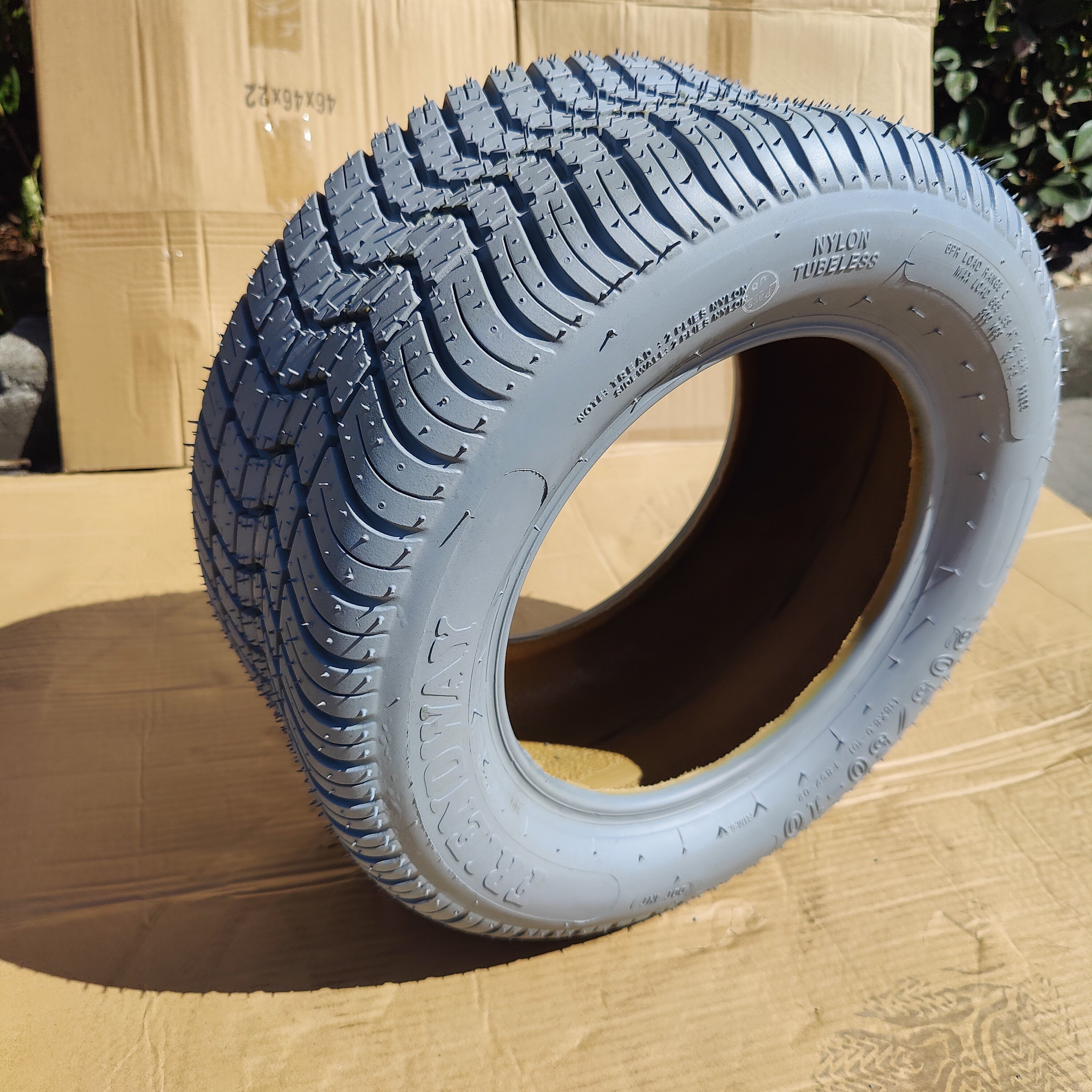 Tubeless Gray Golf Cart Tires 205/50-10 Dot Low Profile Street Tires 4 Ply Tubeless ATV UTV Cart Tires