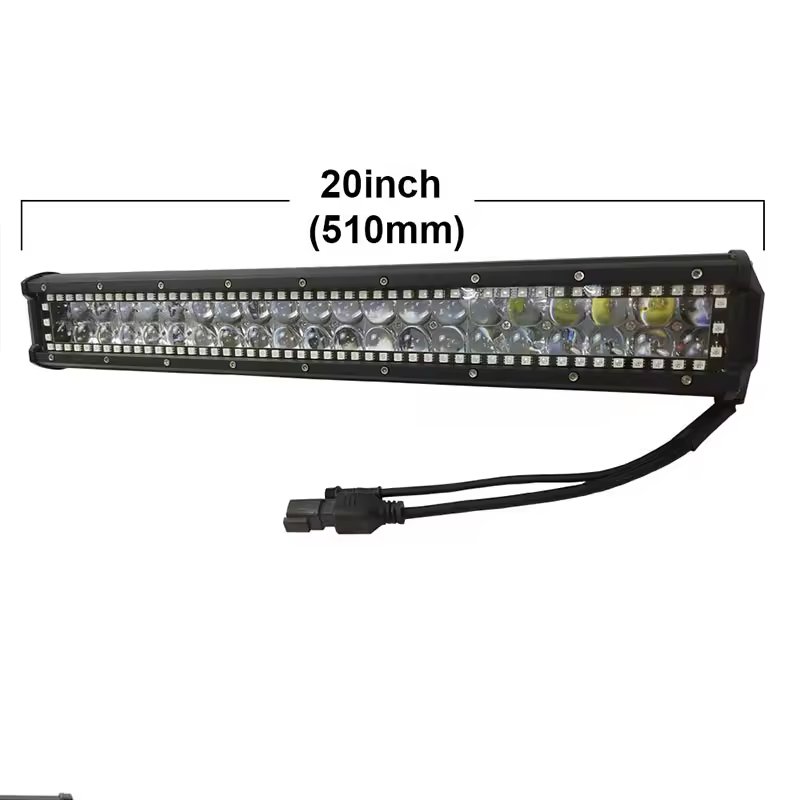 Greenshuo Chasing Halo Multi Color 126w 20 Inch RGB Led Light Bar for Pickup Atv Utv Truck Off-road 4x4