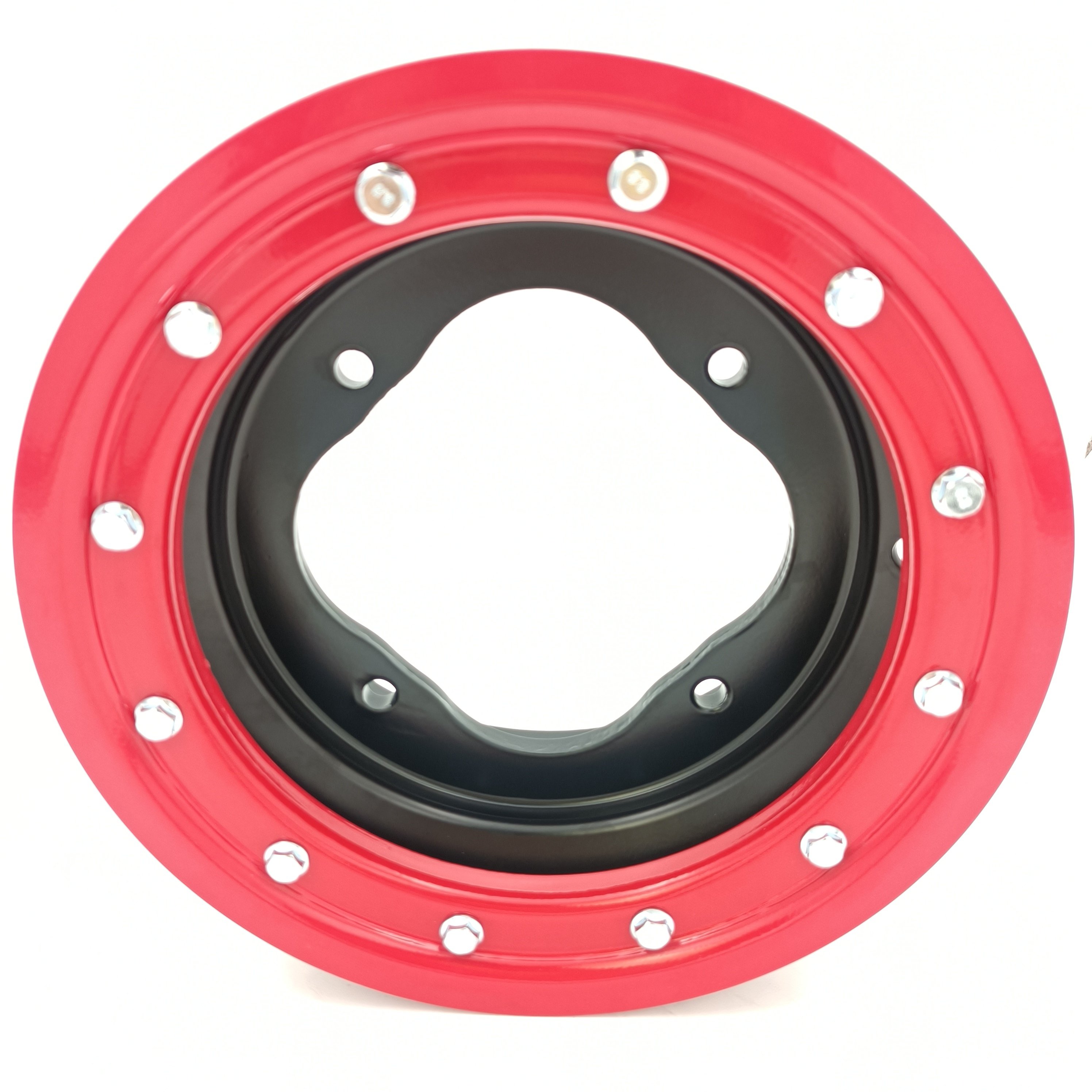 Raptor 700 Banshee 350 YFZ450 Aluminum Spun Wheel ATV Beadlock Wheel Front 10x5 3+2 4/156 With Red Ring