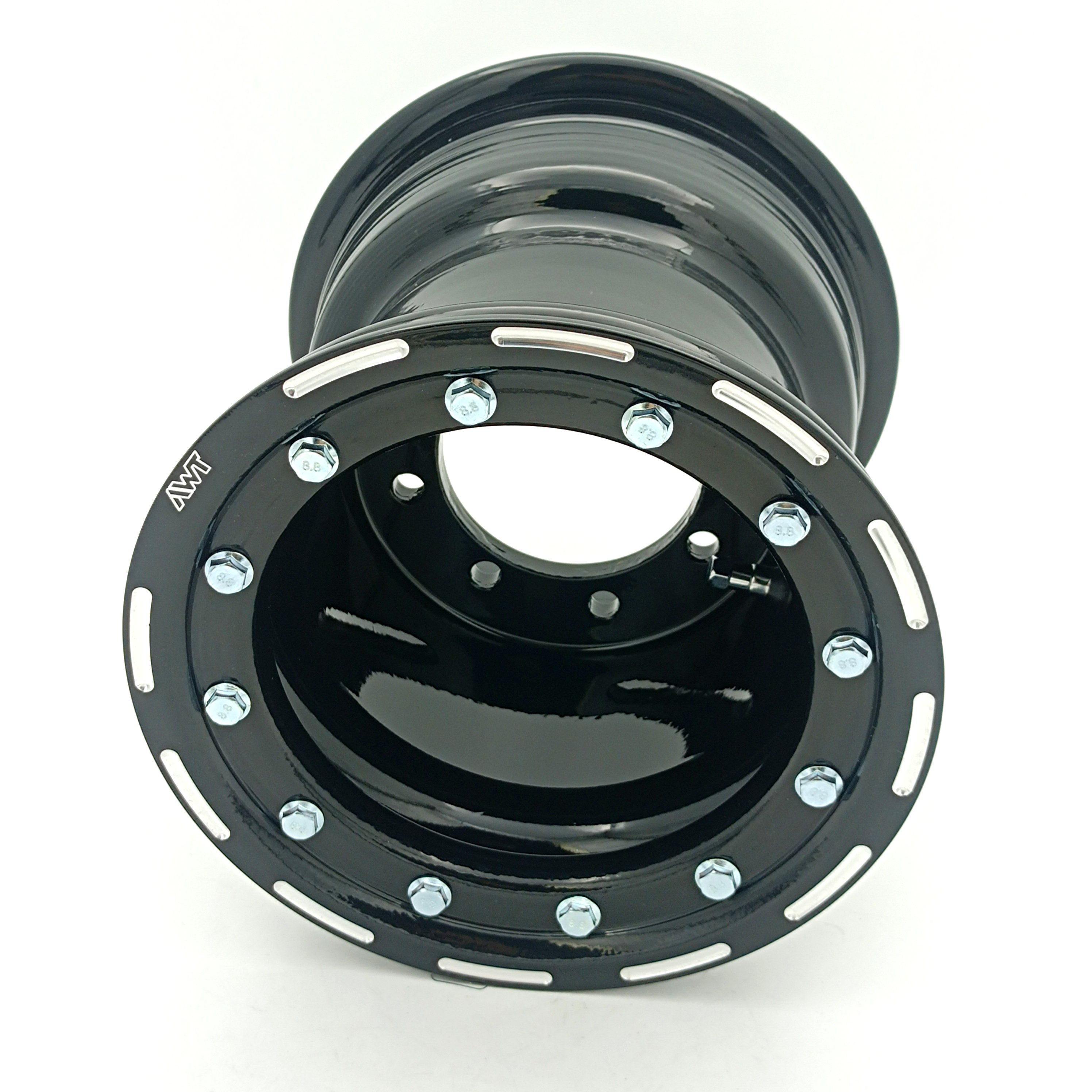 Quad Bike YFZ450 450R TRX 450r 400ex 505sx 8X8 3+5 4 110 115 Beadlock Wheel Rims With Milled AWT Ring