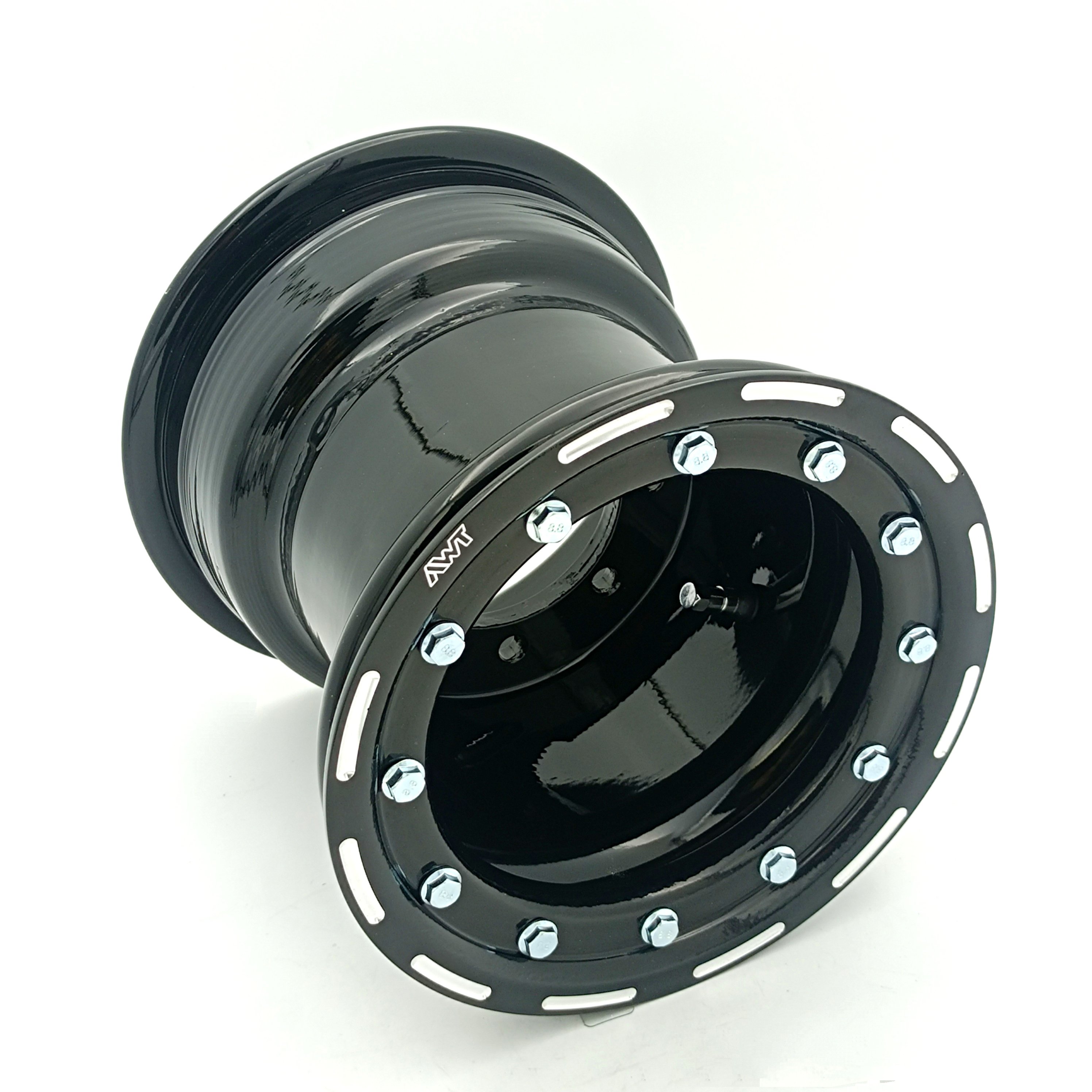 Quad Bike YFZ450 450R TRX 450r 400ex 505sx 8X8 3+5 4 110 115 Beadlock Wheel Rims With Milled AWT Ring