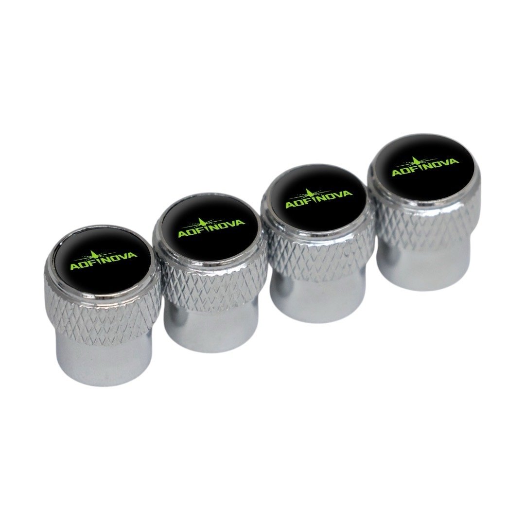 Universal For SUVs Chrome Plated Tire Valve Stem Caps