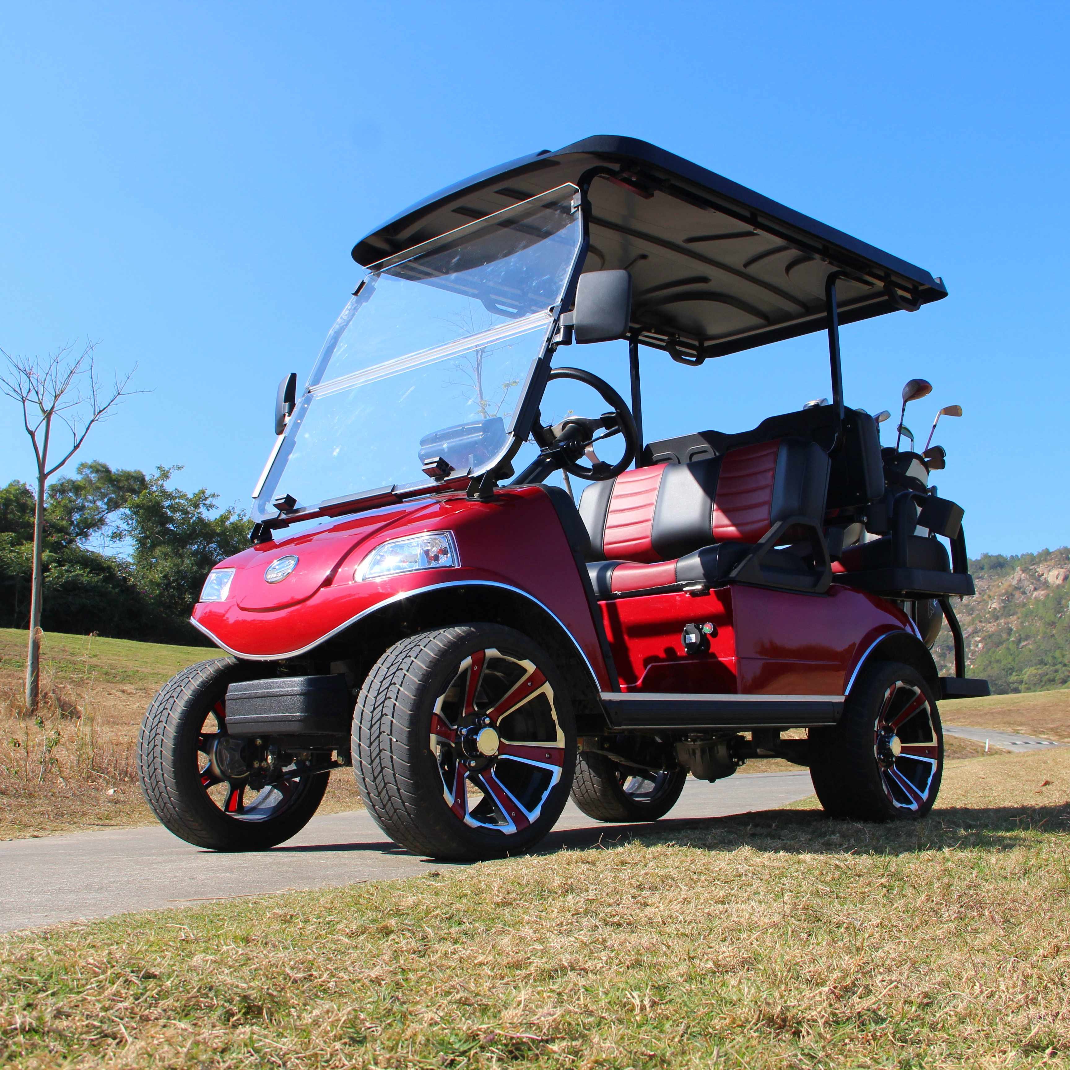 HDK EVOLUTION 4 Seater Wholesale Scooters Motocaddy Golf Club Gator 4x4 Wedding Car for Adults 48V 72V Golf Cart