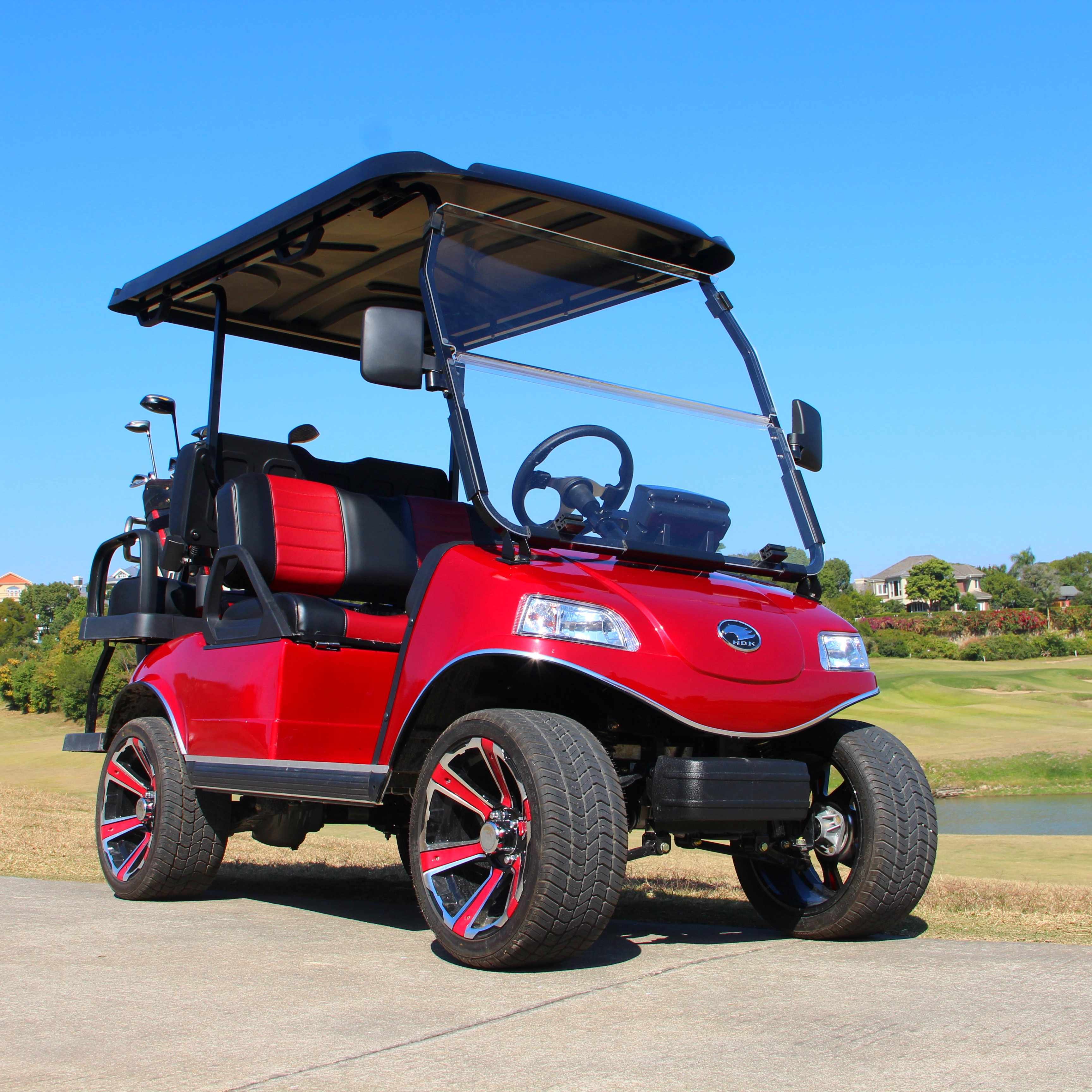 HDK EVOLUTION 4 Seater Wholesale Scooters Motocaddy Golf Club Gator 4x4 Wedding Car for Adults 48V 72V Golf Cart